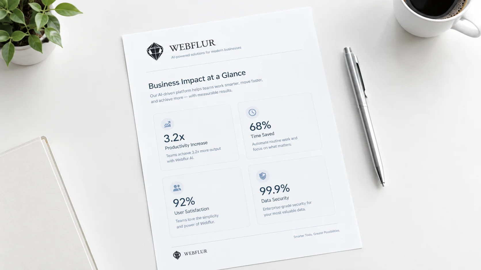 AI SEO Reporting Metrics by Webflur AI SEO Agency
